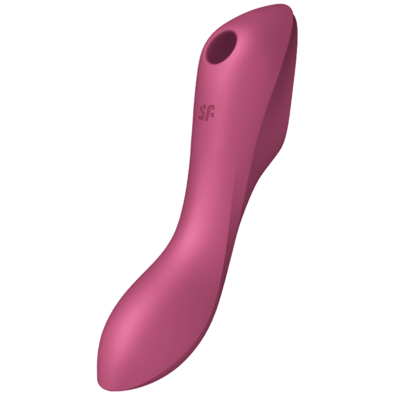 SATISFYER - CURVY TRINITY 3 ESTIMULADOR Y VIBRADOR ROJO SATISFYER AIR PULSE