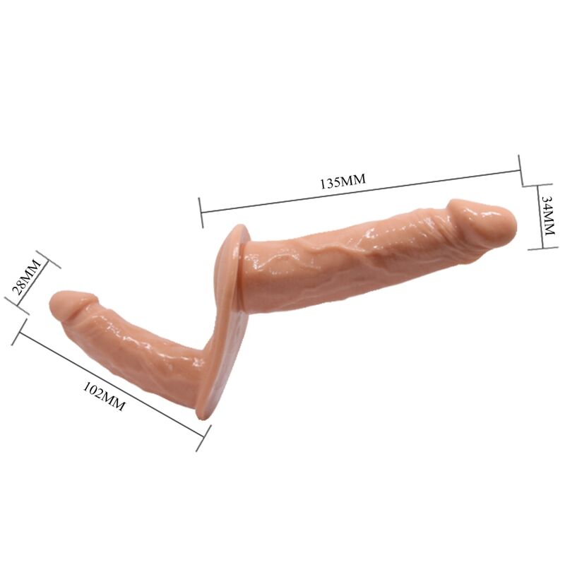 BAILE - ULTRA PASSIONATE HARNESS DILDOS DOBLES CON ARNÉS BAILE HARNESS COLLECTION
