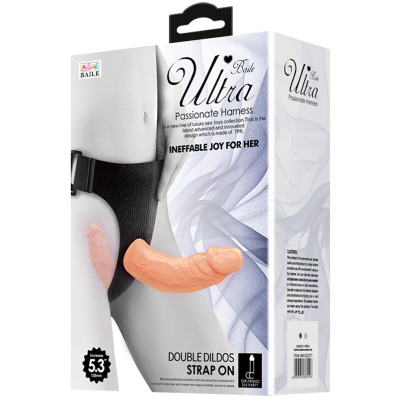BAILE - ULTRA PASSIONATE HARNESS DILDOS DOBLES CON ARNÉS BAILE HARNESS COLLECTION