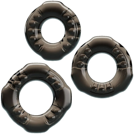 BAILE - COCK RINGS YVONNE SET 3 ANILLOS PENE BAILE