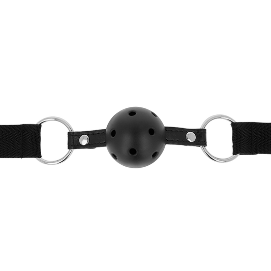 OHMAMA FETISH - MORDAZA BOLA TRANSPIRABLE TELA NEGRA OHMAMA FETISH
