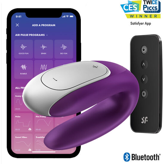 SATISFYER - DOUBLE FUN PARTNER VIBRADOR LILA SATISFYER CONNECT