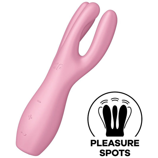 SATISFYER - THREESOME 3 VIBRADOR ROSA SATISFYER VIBRATOR