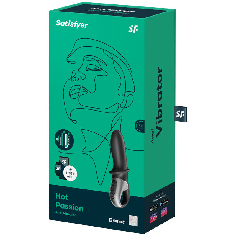 SATISFYER - HOT PASSION VIBRADOR ANAL APP NEGRO SATISFYER CONNECT