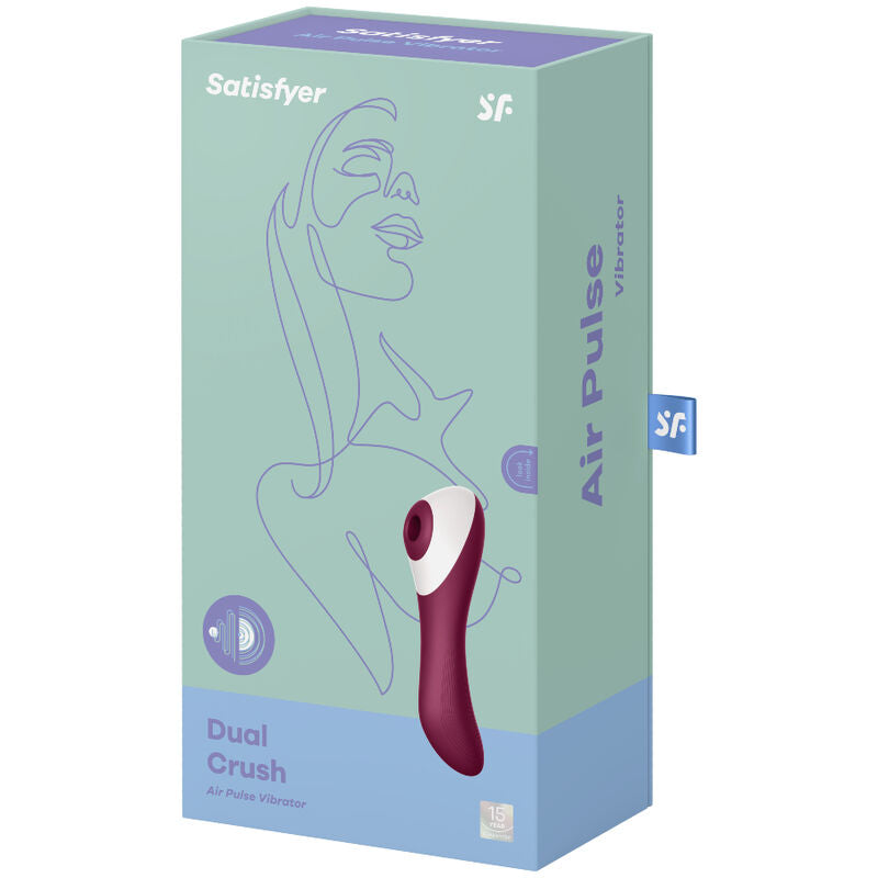 SATISFYER - DUAL CRUSH ESTIMULADOR Y VIBRADOR SATISFYER AIR PULSE