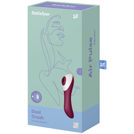 SATISFYER - DUAL CRUSH ESTIMULADOR Y VIBRADOR SATISFYER AIR PULSE