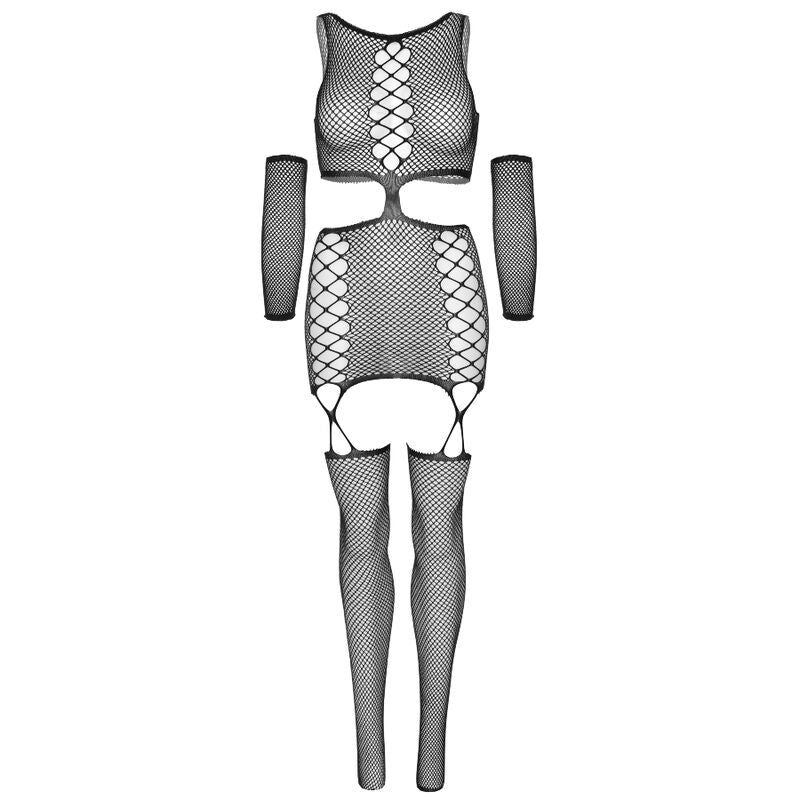 LEG AVENUE - VESTIDO CON LIGUERO Y GUANTES TALLA ÚNICA LEG AVENUE DRESSES