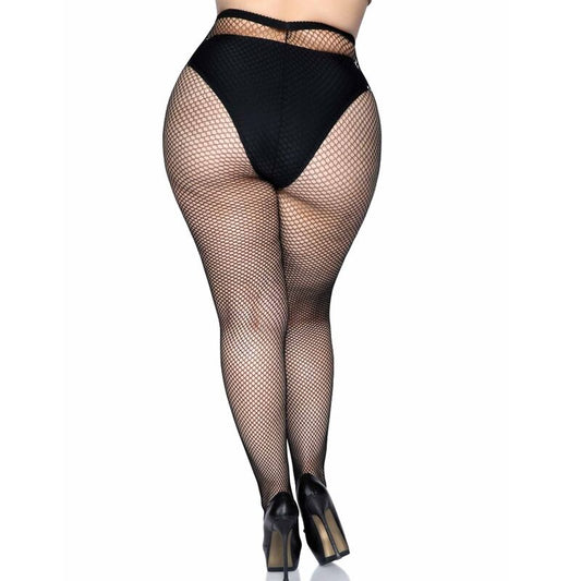 LEG AVENUE - MEDIAS EN RED TALLA GRANDE LEG AVENUE HOSIERY