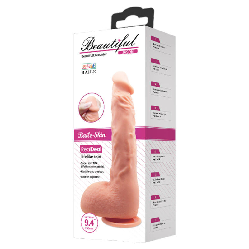 BAILE - DILDO REALISTICO JASON NATURAL 24 CM BAILE VIBRATORS