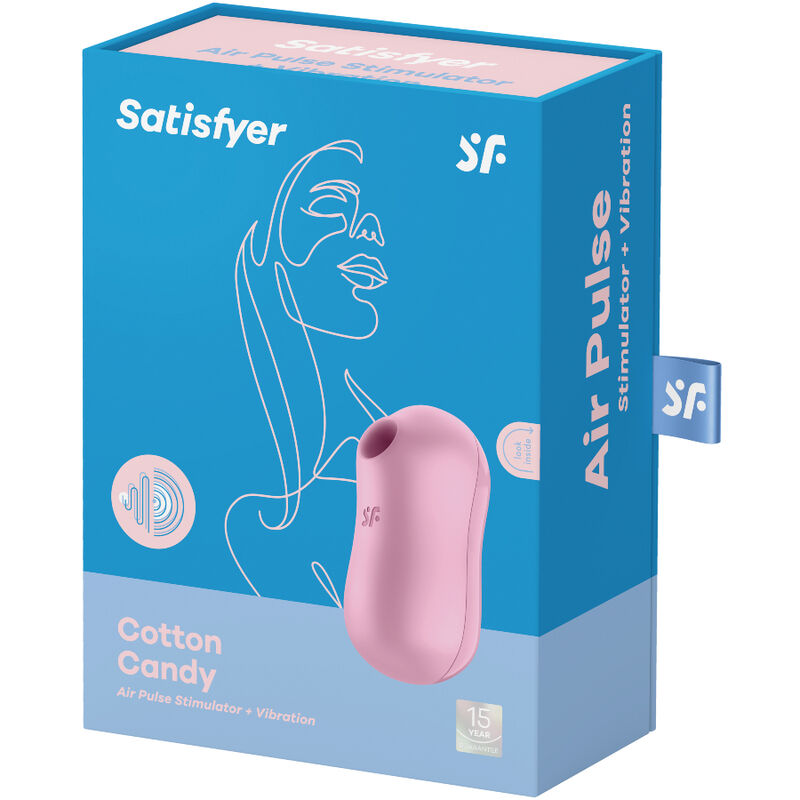 SATISFYER - COTTON CANDY ESTIMULADOR Y VIBRADOR LILA SATISFYER AIR PULSE