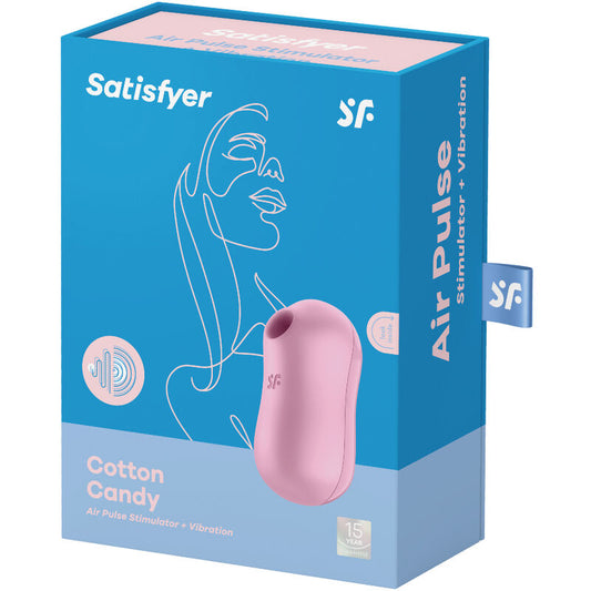 SATISFYER - COTTON CANDY ESTIMULADOR Y VIBRADOR LILA SATISFYER AIR PULSE