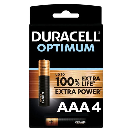 DURACELL - OPTIMUM 200 PILA ALCALINA AAA LR03 BLISTER*4 DURACELL
