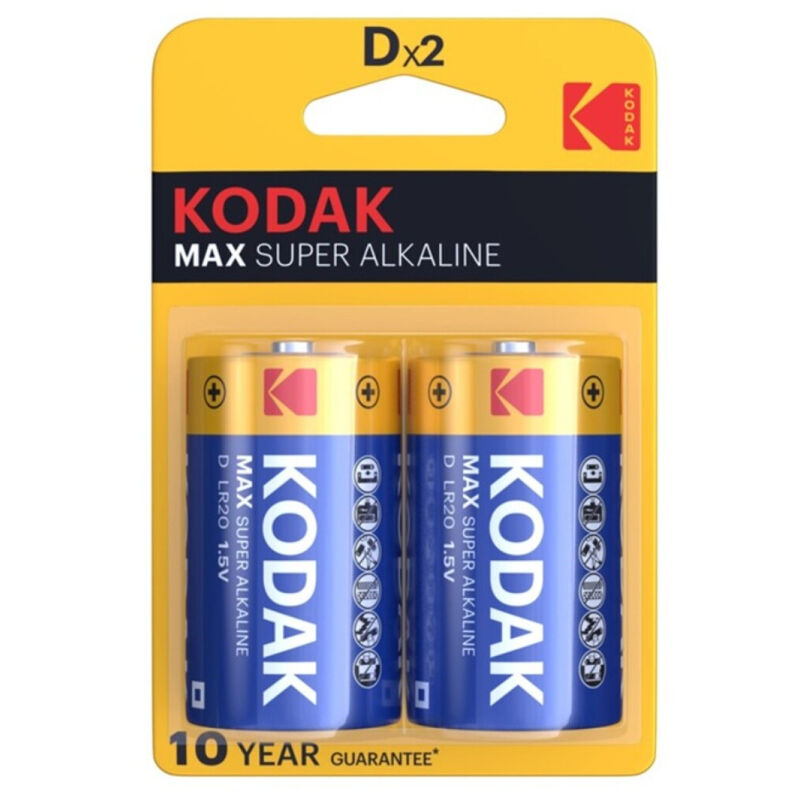 KODAK - MAX PILA ALCALINA D LR20 BLISTER*2 KODAK