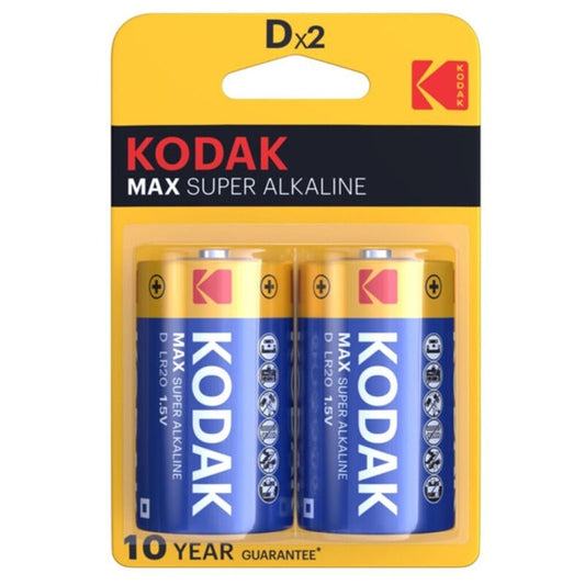 KODAK - MAX PILA ALCALINA D LR20 BLISTER*2 KODAK