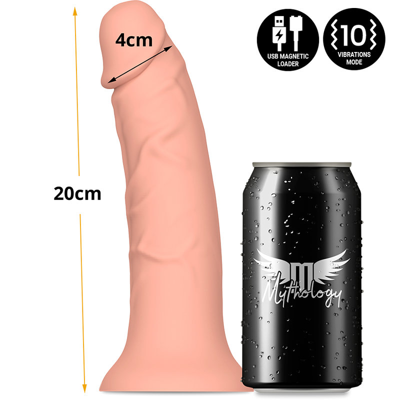 MYTHOLOGY - ASHER ORIGINAL DILDO M - VIBRADOR COMPATIBLE CON WATCHME WIRELESS TECHNOLOGY MYTHOLOGY FANTASY DILDO