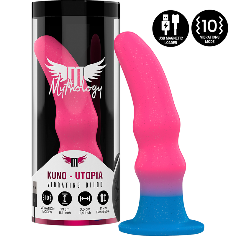 MYTHOLOGY - KUNO UTOPIA DILDO S - VIBRADOR COMPATIBLE CON WATCHME WIRELESS TECHNOLOGY MYTHOLOGY FANTASY DILDO