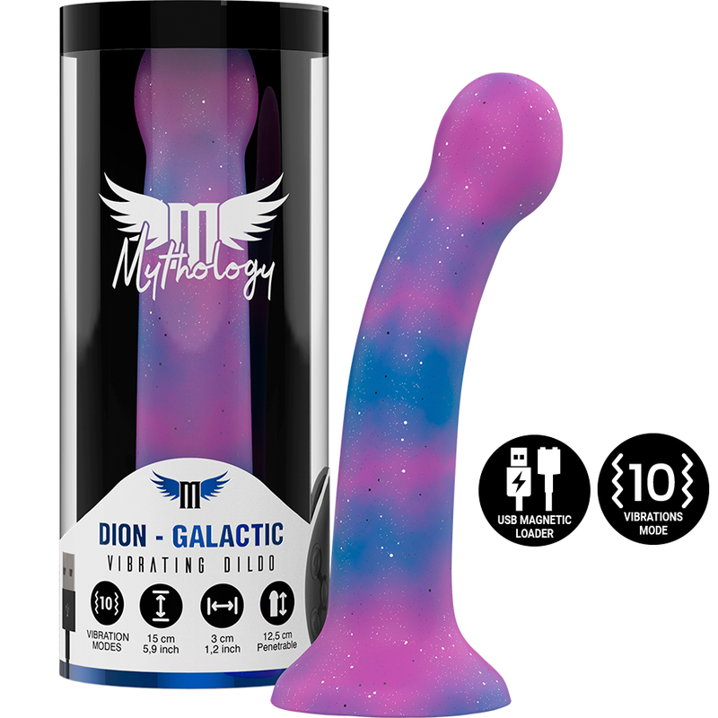 MYTHOLOGY - DION GALACTIC DILDO S - VIBRADOR COMPATIBLE CON WATCHME WIRELESS TECHNOLOGY MYTHOLOGY FANTASY DILDO