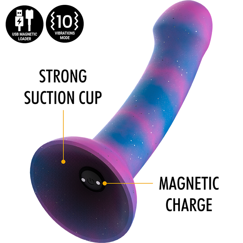 MYTHOLOGY - DION GALACTIC DILDO M - VIBRADOR COMPATIBLE CON WATCHME WIRELESS TECHNOLOGY MYTHOLOGY FANTASY DILDO