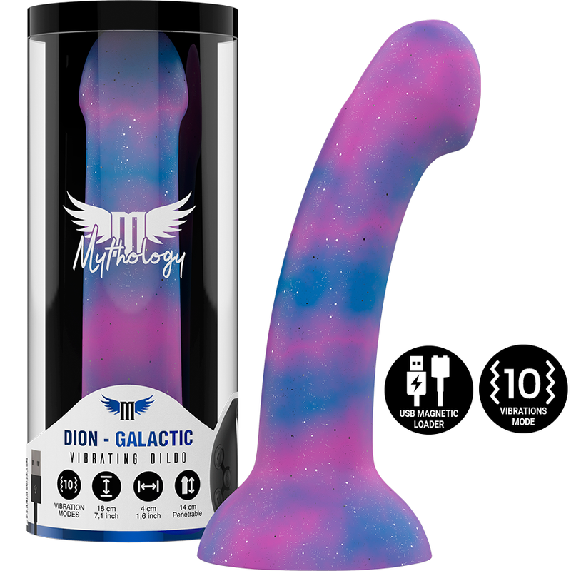 MYTHOLOGY - DION GALACTIC DILDO M - VIBRADOR COMPATIBLE CON WATCHME WIRELESS TECHNOLOGY MYTHOLOGY FANTASY DILDO