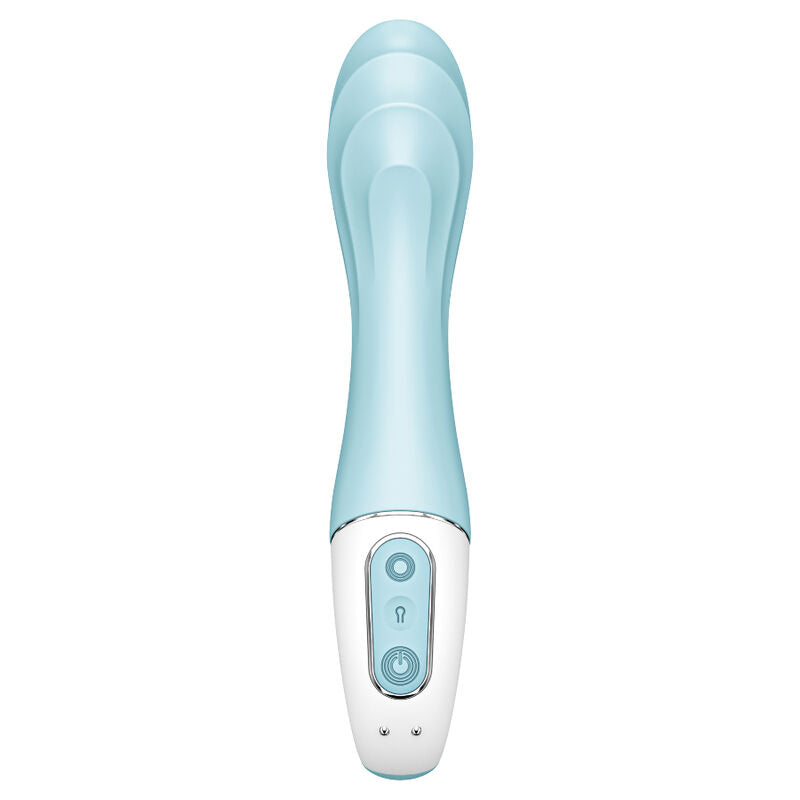 SATISFYER - AIR PUMP VIBRATOR 5+ VIBRADOR PUNTO G INFLABLE APP AZUL SATISFYER CONNECT