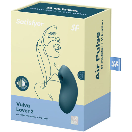 SATISFYER VULVA LOVER 2 ESTIMULADOR Y VIBRADOR - AZUL SATISFYER AIR PULSE