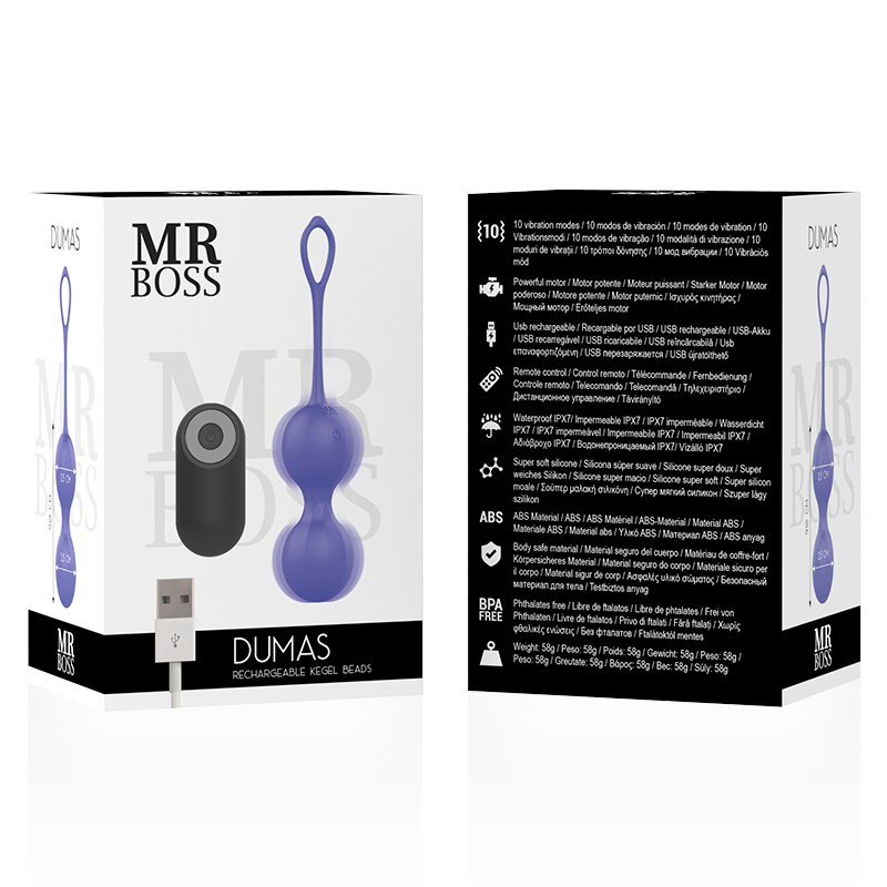 MR BOSS - DUMAS KEGEL BOLAS VIBRADORAS CONTROL REMOTO MR. BOSS