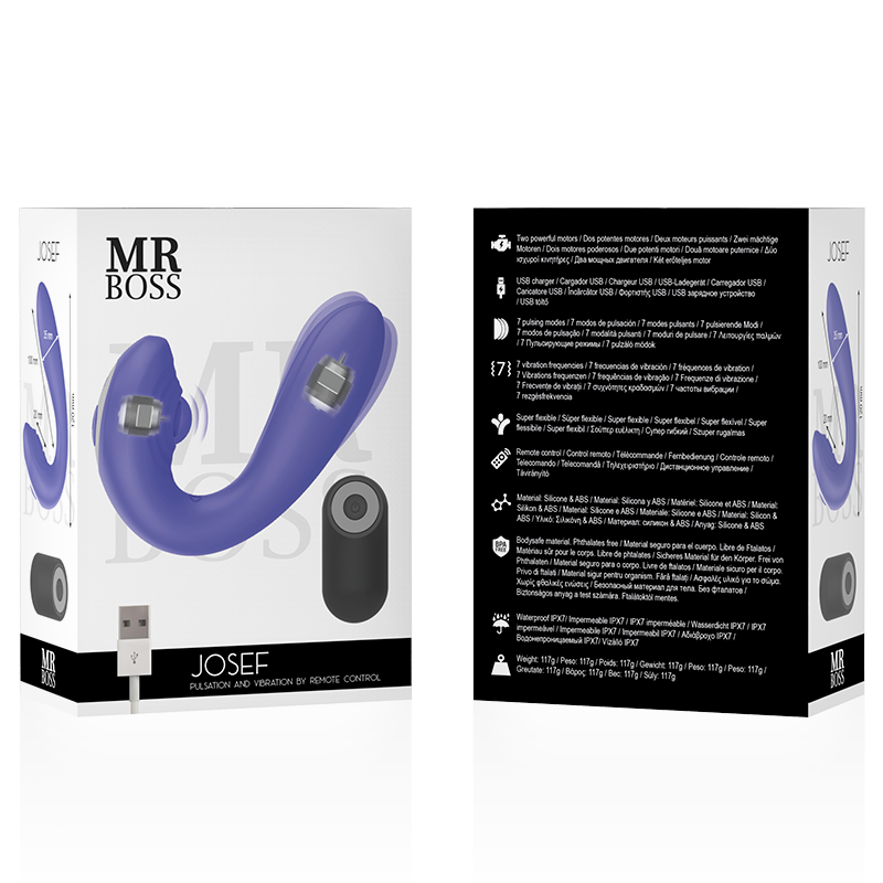 MR BOSS - JOSEF PULSATION & VIBRATION CONTROL REMOTO PARA PAREJAS MR. BOSS