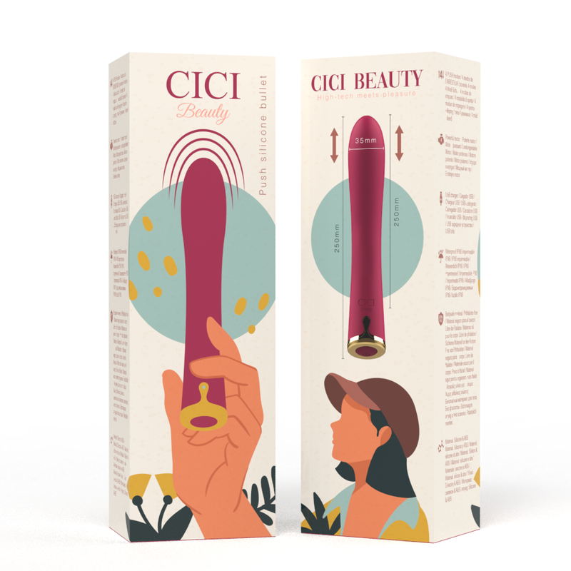 CICI BEAUTY - VIBRADOR PREMIUM SILICONE UP & DOWN CICI BEAUTY
