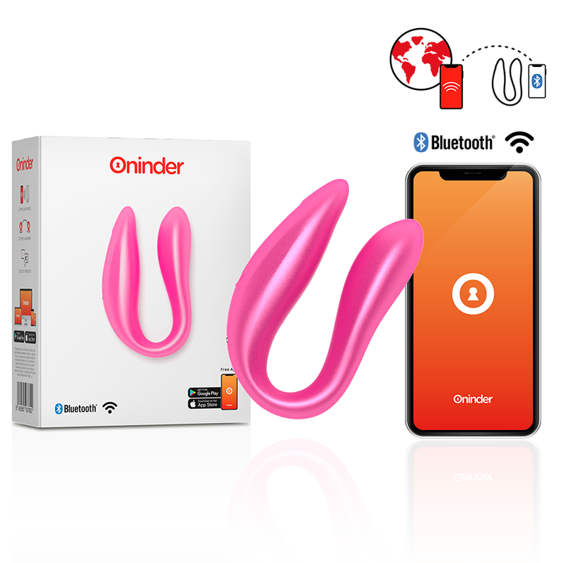 ONINDER - LISBOA ESTIMULADOR PUNTO G & CLÍTORIS NEGRO - APP GRATUITA ONINDER