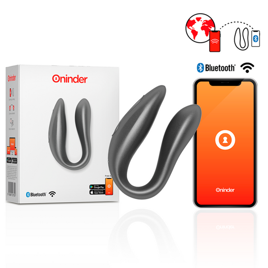 ONINDER - LISBOA ESTIMULADOR PUNTO G & CLÍTORIS NEGRO - APP GRATUITA ONINDER