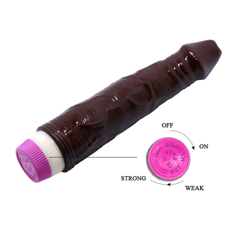 BAILE - WAVES OF PLEASURE VIBRADOR 23 CM MARRÓN BAILE VIBRATORS