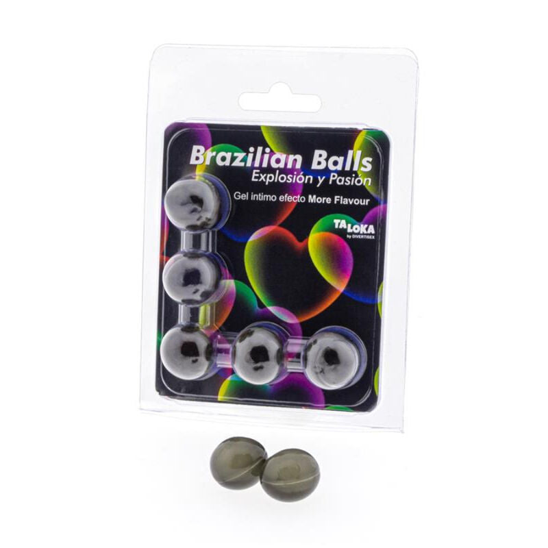 TALOKA - BRAZILIAN BALLS GEL EXCITANTE EFECTO MORE FLAVOUR 5 BOLAS TALOKA