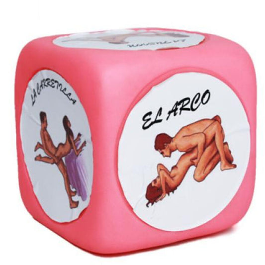 DIABLO PICANTE - DADO KAMASUTRA SUPER GRANDE DE POSTURAS ROSA DIABLO PICANTE