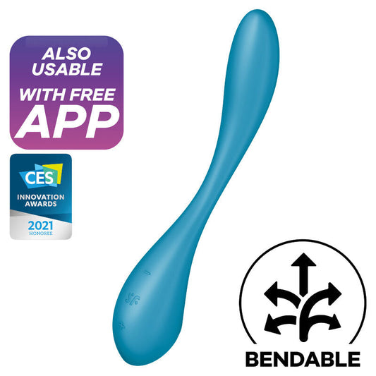 SATISFYER - G-SPOT FLEX 5 MULTI VIBRADOR AZUL SATISFYER VIBRATOR