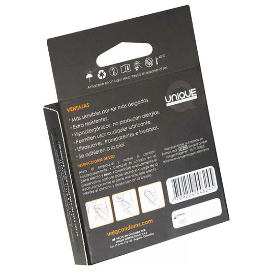 UNIQ - CLASSIC PRESERVATIVOS SIN LATEX 3 UNIDADES UNIQ