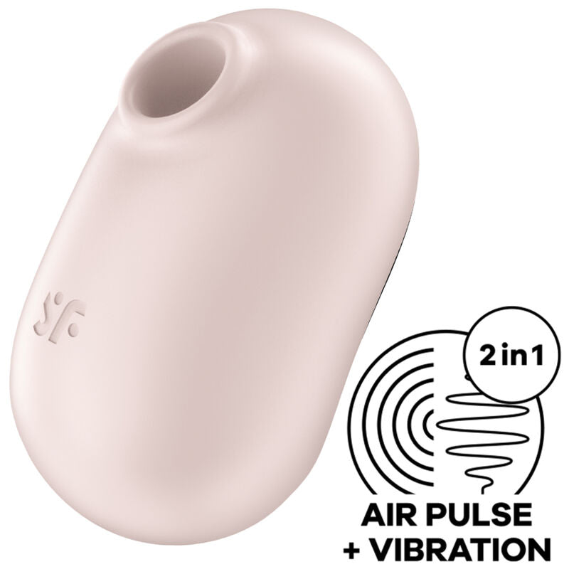 SATISFYER - PRO TO GO 2 ESTIMULADOR Y VIBRADOR DOBLE VIOLETA SATISFYER AIR PULSE