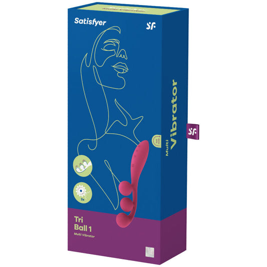 SATISFYER - TRI BALL 1 MULTI VIBRADOR ROJO SATISFYER VIBRATOR