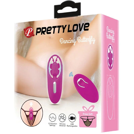 PRETTY LOVE - DANCING BUTTERFLY ESTIMULADOR PARA BRAGUITA CON CONTROL REMOTO LILA PRETTY LOVE SMART