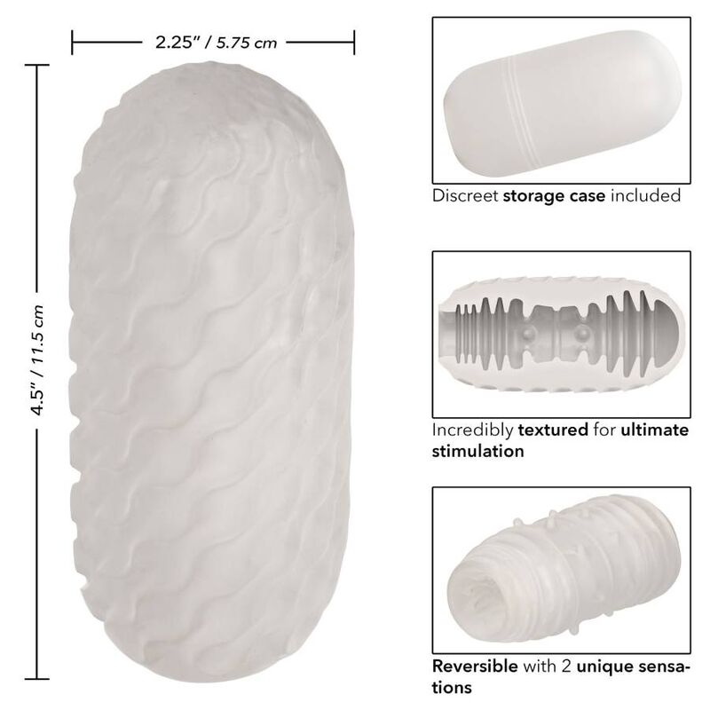 CALEXOTICS - REVERSIBLE RIBBED STROKER CALEXOTICS