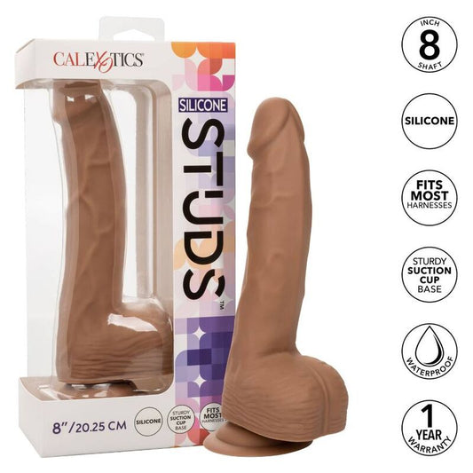 CALEXOTICS - SILICONE STUDS 20.32 CM BROWN CALEXOTICS
