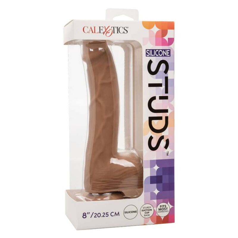 CALEXOTICS - SILICONE STUDS 20.32 CM BROWN CALEXOTICS