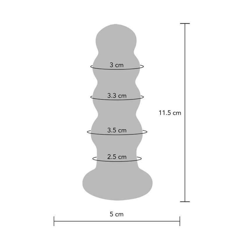 TOYJOY - BUTTOCKS THE RADIANT GLASS BUTTPLUG TOYJOY