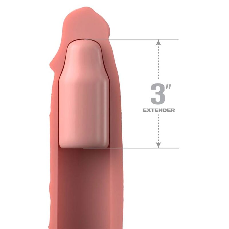 FANTASY X- TENSIONS - PIPEDREAMS SLEEVE 22,86 CM + 7,62 CM PLUG SKIN FANTASY X-TENSIONS