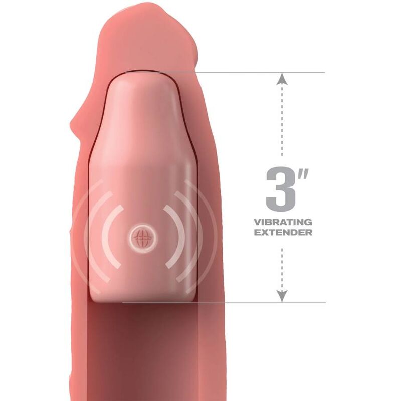 FANTASY X- TENSIONS - PIPEDREAMS SLEEVE 22,86 CM + 7,62 CM PLUG REMOTE SKIN FANTASY X-TENSIONS
