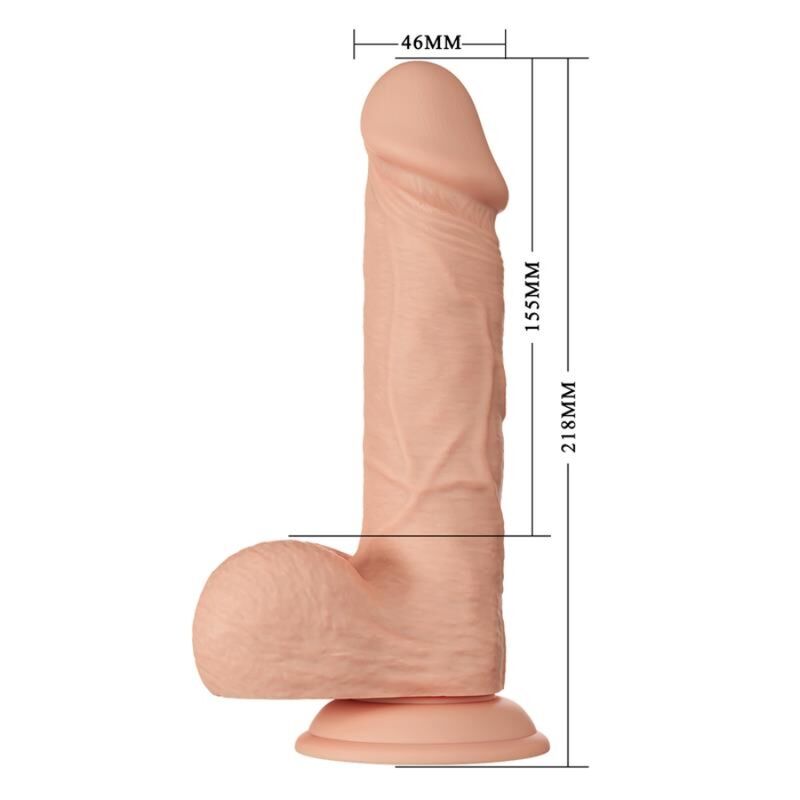 BAILE - BEAUTIFUL ENCOUNTER BAHAMUT DILDO REALISTICO FLEXIBLE 21.8 CM NATURAL BAILE DILDOS