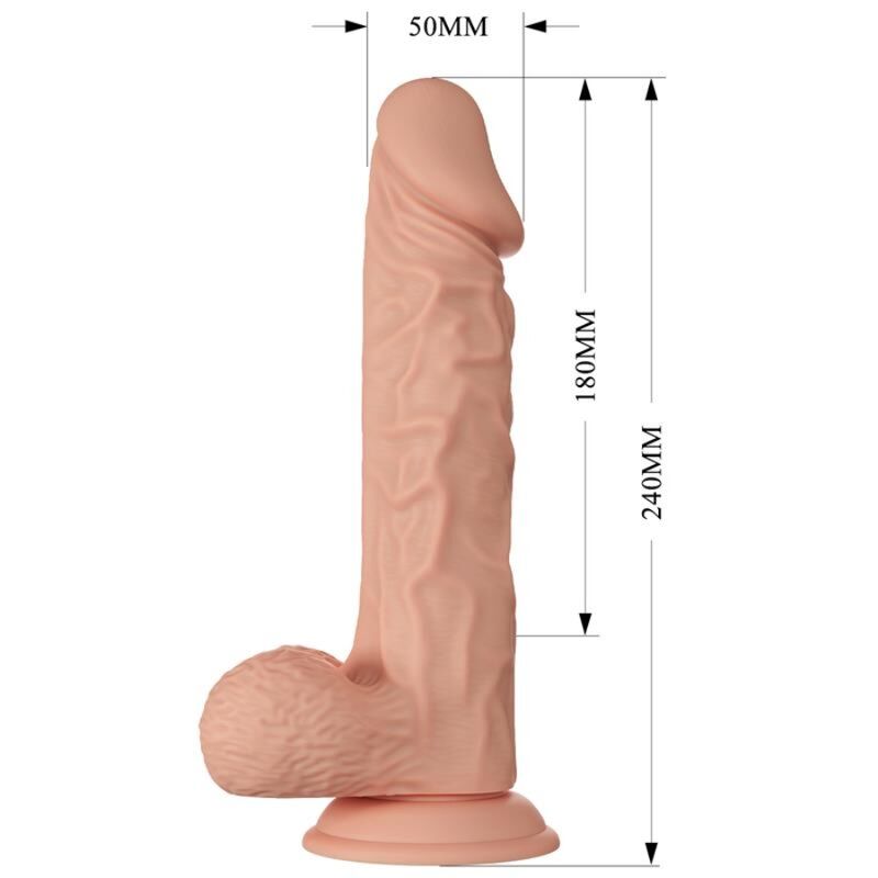 BAILE - BEAUTIFUL ENCOUNTER BURAQ DILDO REALISTICO FLEXIBLE 24 CM NATURAL BAILE DILDOS