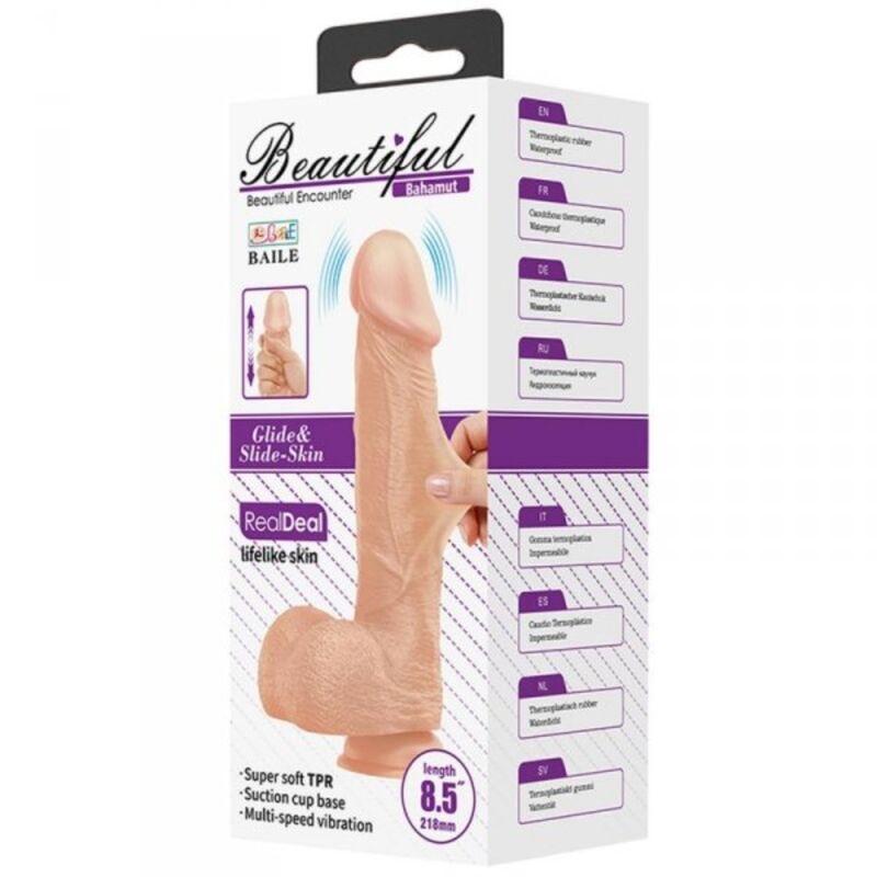 BAILE - BEAUTIFUL ENCOUNTER BAHAMUT VIBRACIÓN 21.8 CM NATURAL BAILE DILDOS