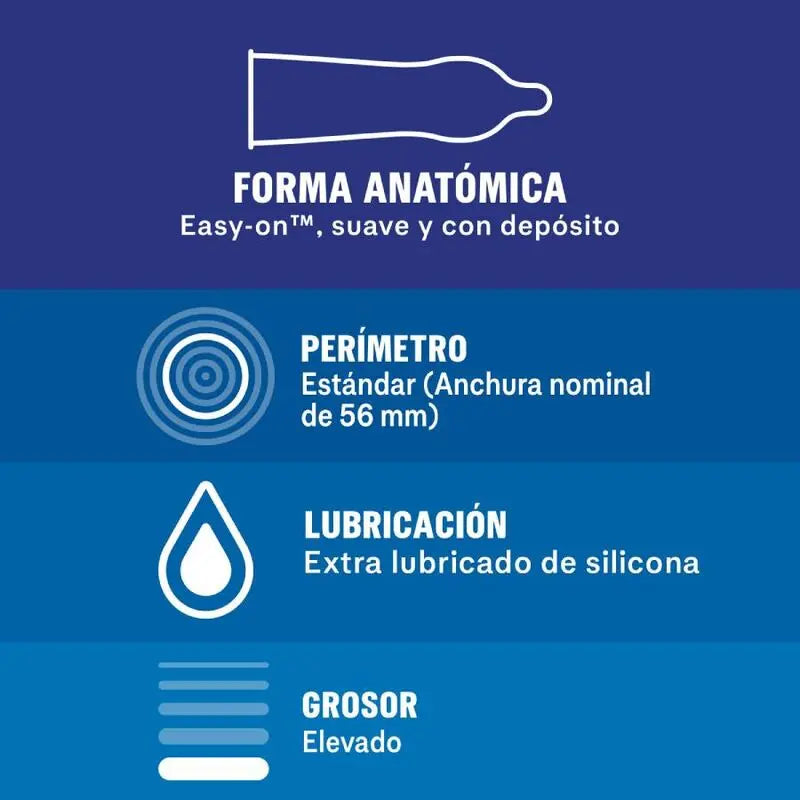 DUREX - EXTRA SEGURO 12 UNIDADES DUREX CONDOMS