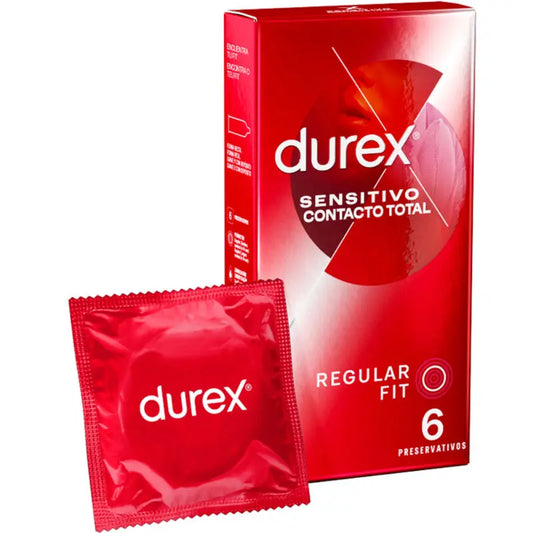 DUREX - SENSITIVO CONTACTO TOTAL 6 UNIDADES DUREX CONDOMS