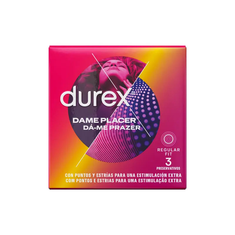 DUREX - DAME PLACER 3 UNIDADES DUREX CONDOMS